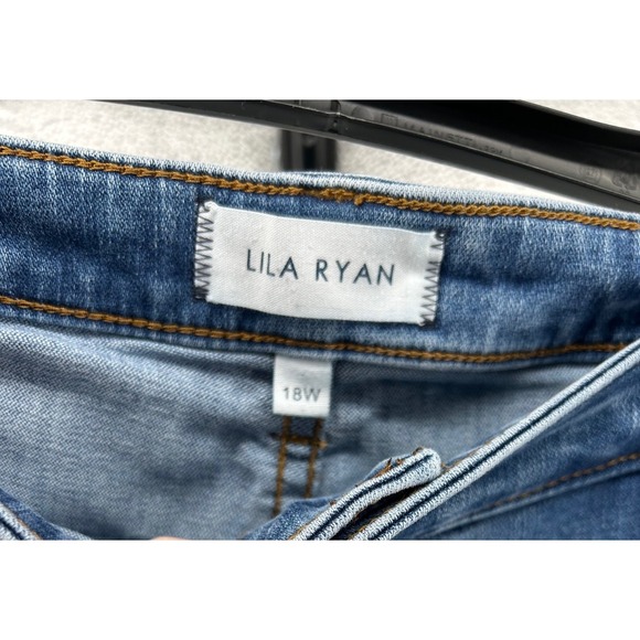 Lila Ryan Button Fly Plus Size 18 Medium Wash Mason Style Blue Jeans Classic - Picture 3 of 11